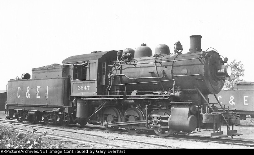 CEI 0-6-0 #3647 - Chicago & Eastern Illinois